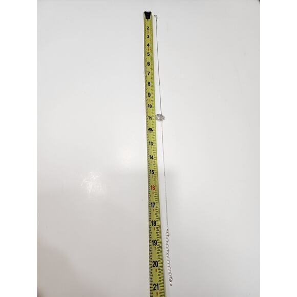 Cross My Heart Infinity Silver Heart Necklace Made with‎ Swarovski Crystals - Picture 8 of 12